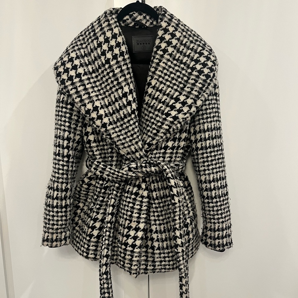 Women's  BLANK NYC Houndstooth Belted Jacket